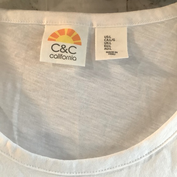 C&C California Sleeveless Scoop Neck Shirt - Picture 5 of 6